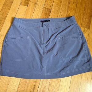 Prana Skort Size 10 Purpleish Gray Athletic Hiking Travel Skirt Shorts